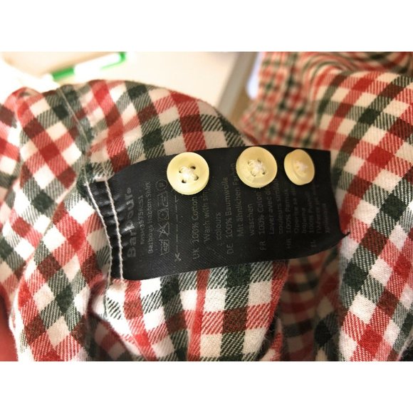 Barbour Men's XL Long Sleeve Button Up Multicolor Cotton Casual Adult Shirt A9 - Picture 6 of 6